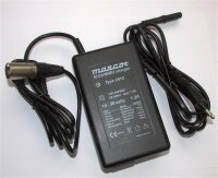 Ersatzladegerät für E-Bike Aprilia Enjoy / Racing / City - 24 Volt 1,8A mit XLR-Stecker [1=G / 2=B / 3=W]