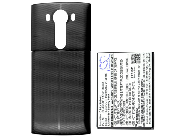 Ersatzakku - CS-LVS990HL - LG BL-45B1F / EAC63118201 - 3,85 Volt 5600mAh Li-Ion