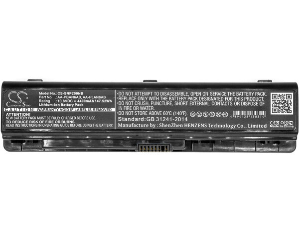 Ersatzakku - CS-SNP200NB - Samsung AA-PBAN6AB / AA-PLAN6AB / AA-PLAN9AB - 10,8 Volt 4400mAh Li-Ion