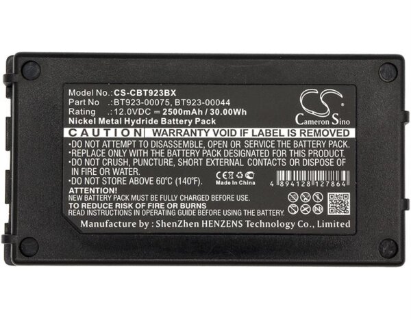 Ersatzakku - CS-CBT923BX - Cattron Theimeg BT081-00053 / BT081-00061 - 12 Volt 2500mAh Ni-MH