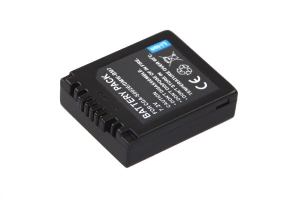 Ersatzakku - Panasonic DMW-BM7, CGR-S002 - 7,4 Volt 500mAh Li-Ion
