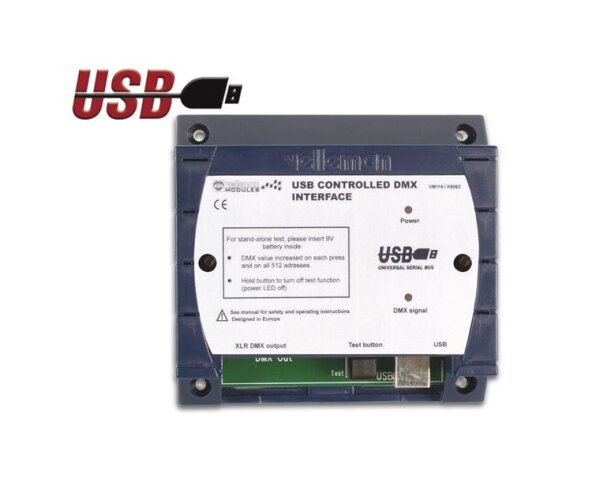 Velleman Modul VM116 - DMX-Schnittstelle über USB
