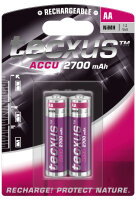 tecxus - Mignon AA - 1,2 Volt 2700mAh Ni-MH - 2er Blister...