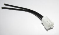 JST - VHR-2N - Stecker mit Ableiter [schwarz/schwarz] ca. 15cm