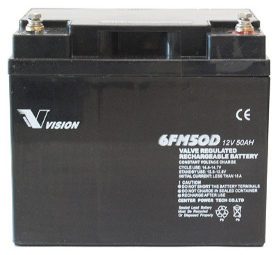 Vision - 6FM50DX - 12 Volt 50Ah Pb