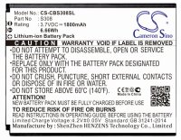 Ersatzakku - CS-CBS308SL - Cubot S308 - 3,7 Volt 1800mAh...