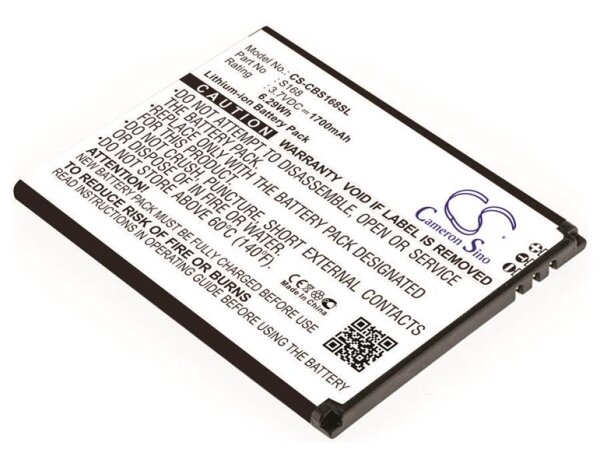Ersatzakku - CS-CBS168SL - Cubot S168 - 3,7 Volt 1700mAh Li-Ion