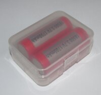 Transportbox / Cellsafe / Aufbewahrungsbox für 2x 18500 Akkus
