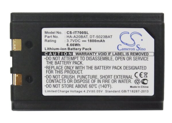 Ersatzakku - CS-IT700SL - Casio 1UF103450 / Sokkia 20-36098-01 / Fujitsu CA50601-1000 - 3,7 Volt 1800mAh Li-Ion