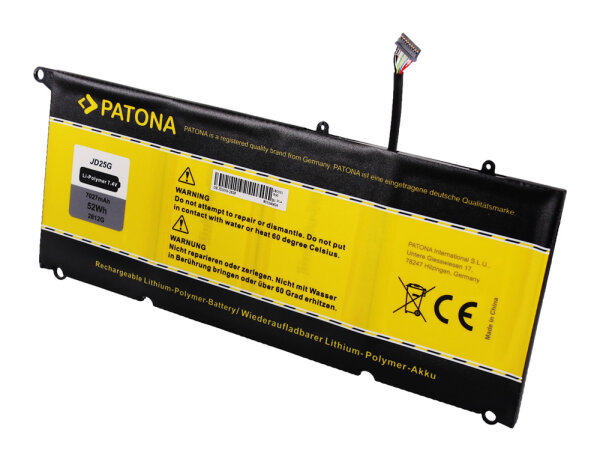Ersatzakku - Dell XPS13 / 9350 / JD25G - 7,4 Volt 7027mAh Li-Polymer