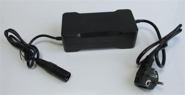 Ersatzladegerät für eBike Prophete SDI-3610B - 36 Volt Li-Ion Akku - 42 Volt 2A Li-Ion Akkus mit XLR-Stecker 3-Pol [1=+ / 2=- / 3=-]