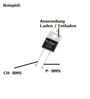 Infineon - IDP40E65D2XKSA1 / HAA843 / E40ED2 - Schaltdiode Switching, 650V / 40A 83ns, TO-220 2-Pin