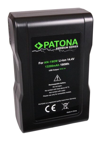 Patona - Ersatzakku für Anton Bauer Gold Mount Kamera Ursa - 14,4  Volt 13200mAh Li-Ion