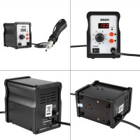 Heißluftfön - Entlötstation - 858D - 700W 220V LED - inkl. 3 Heißluftfön-Aufsätze