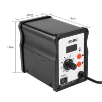 Heißluftfön - Entlötstation - 858D - 700W 220V LED - inkl. 3 Heißluftfön-Aufsätze