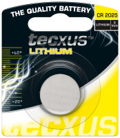 tecxus - CR 2025 / CR2025 - 3 Volt 150mAh Lithium - 1er...