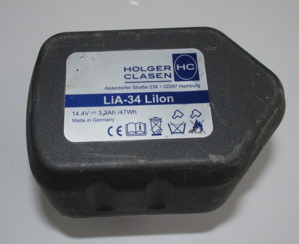 Akkureparatur - Zellentausch - HOLGER CLASEN LiA-34 LiIon - 14,4 Volt Li-Ion Akku
