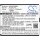 Ersatzakku - CS-AVP540SL - Archos 50 Platinum 4G / AC50PL4G - 3,8 Volt 2000mAh Li-Ion