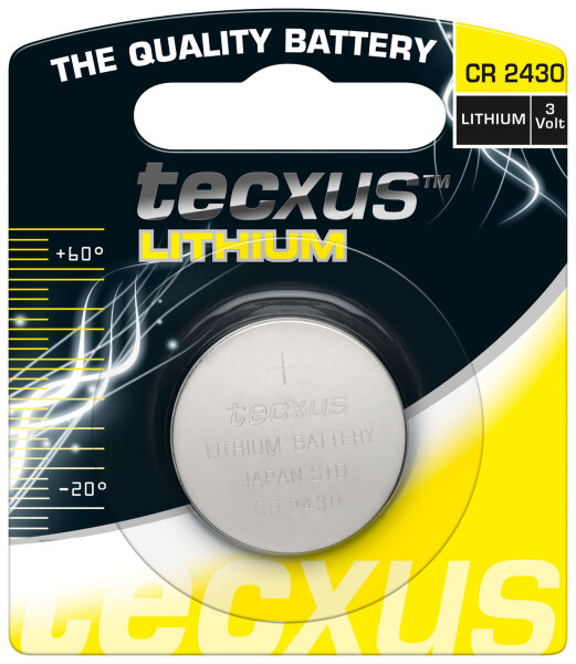 tecxus - CR 2430 / CR2430 - 3 Volt 240mAh Lithium