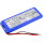 Ersatzakku - CS-JMP200SL - JBL Pulse 2 / 5542110P - 3,7 Volt 6000mAh Li-Polymer
