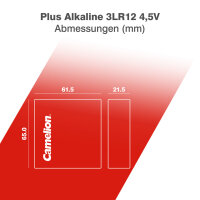 Camelion - 3LR12 - 4,5 Volt Flachbatterie Alkaline Plus - lose