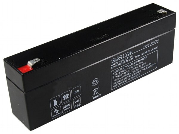 Q-Batteries - 12LS-2.1 - 12 Volt 2100mAh Pb