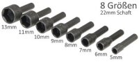 Bitsatz "Steckschlüssel", 8-teilig 5, 6, 7, 8, 9, 10, 11, 13mm