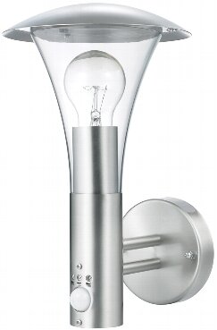 Wandleuchte "Eleganz" IP44 Bewegungsmelder, 8m Reichweite