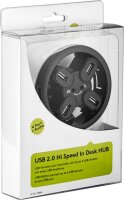 goobay - 4-fach USB 2.0 Hi-Speed Einbau-HUB/Verteiler +...