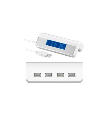 USB 2.0 Verteiler mit Wecker - USB "A" Stecker - 4 x USB "A" Buchse