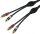 Premium Cinch-Kabel Stereo 2m für analoge Stereo Audio-Verbindung
