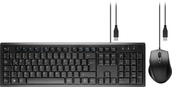 USB Tastatur-Maus-Set - kabelgebundenes Desktop Set - USB 1.1