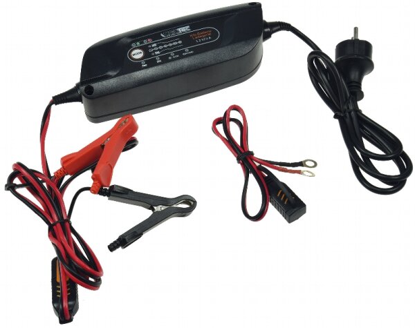 Vollautomatisches Ladegerät "CT-LG 20" für Motorrad- & Autobatterien, 12V, 2A - EOL