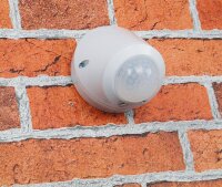 Wand- & Decken-Bewegungsmelder 360° LED geeignet, 8m Detektion, weiß