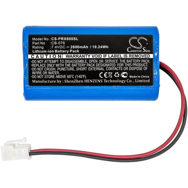 Ersatzakku - CS-PRX800SL - PROMAX 8 Premium / CB-076 - 7,4 Volt 2600mAh Li-Ion