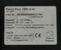 Akkureparatur - Zellentausch - Okin Power Pack 1800mAh / 1.14.000.054.30 - 24 Volt Ni-MH