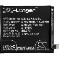 Ersatzakku - CS-LVK630SL - Lenovo BL273 / K6 Note - 3,8...