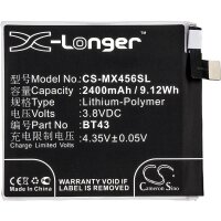 Ersatzakku - CS-MX456SL - MeiZu K456M / BT43 - 3,8 Volt...