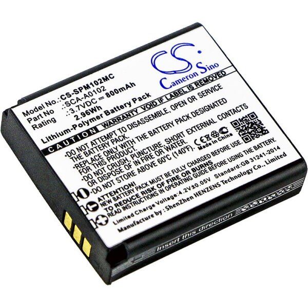 Ersatzakku - CS-SPM102MC - SENA Prism / SCA-A0102 - 3,7  Volt 800mAh Li-Polymer