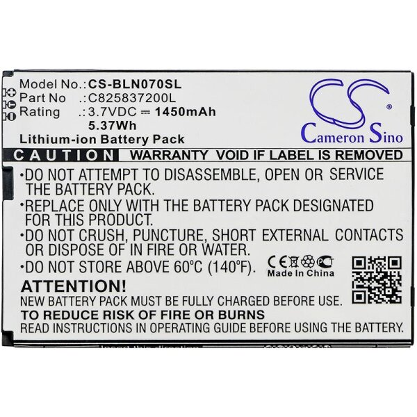 Ersatzakku - CS-BLN070SL - BLU C825837200L / N070u - 3,7 Volt 1450mAh Li-Ion