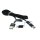 OTB - Datenkabel 3in1 - iPhone / Micro-USB / USB-C - Nylonmantel - 1m - schwarz