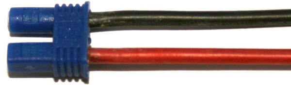 Akkukabel EC2 - Buchsenkabel - 30 cm - 1,5 mm², Silikonlitze