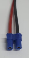 Akkukabel EC2 - Buchsenkabel - 30 cm - 1,5 mm², Silikonlitze