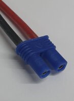 Akkukabel EC2 - Buchsenkabel - 30 cm - 1,5 mm², Silikonlitze
