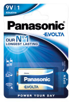 Panasonic EVOLTA - 6LR61 9-Volt Block - 9 Volt AlMn - 1er...