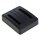 OTB - Akkuladestation 1802 Dual kompatibel zu Samsung BG900BBE - schwarz