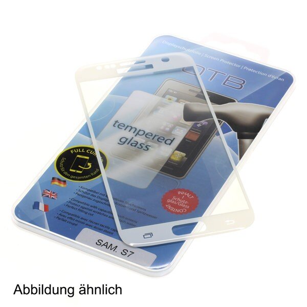 OTB - Displayschutzglas Full Cover 3D passend für Apple iPhone 8 weiß