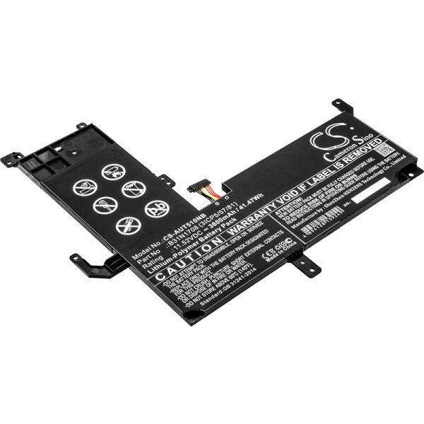 Ersatzakku - CS-AUT510NB - Asus VivoBook Flip TP510 / 0B200-02720000 - 11,52 Volt 3600mAh Li-Polymer