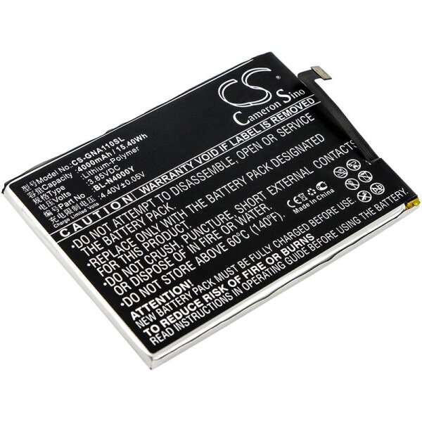 Ersatzakku - CS-GNA110SL - Gionee BL-N4000Y / A1 Lite - 3,85 Volt 4000mAh Li-Polymer