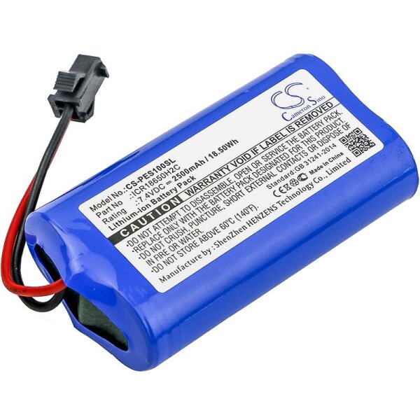 Ersatzakku - CS-PES100SL - Peugeot Elis / ICR18650H2C - 7,4 Volt 2500mAh Li-Ion